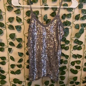 sparkly tank top